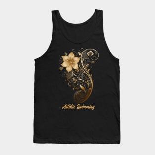 artistic swimming, synchronized swimming, golden dancers v8 Tank Top